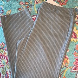 Lane Bryant Striped Trousers Size 22